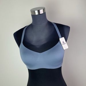 b.tempt'd Gray Cross Back Push-up Bra